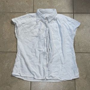 white short sleeve button down
